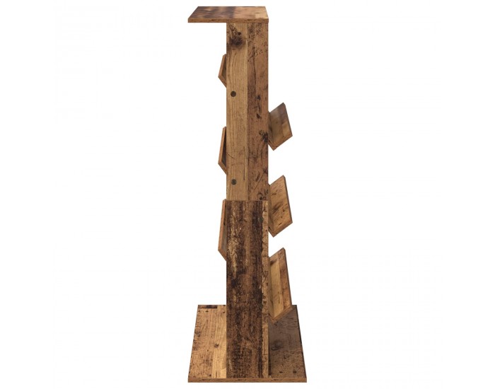 Sonata H Етажерка за списания с рафт Старо дърво 70 x 41 x 126 см