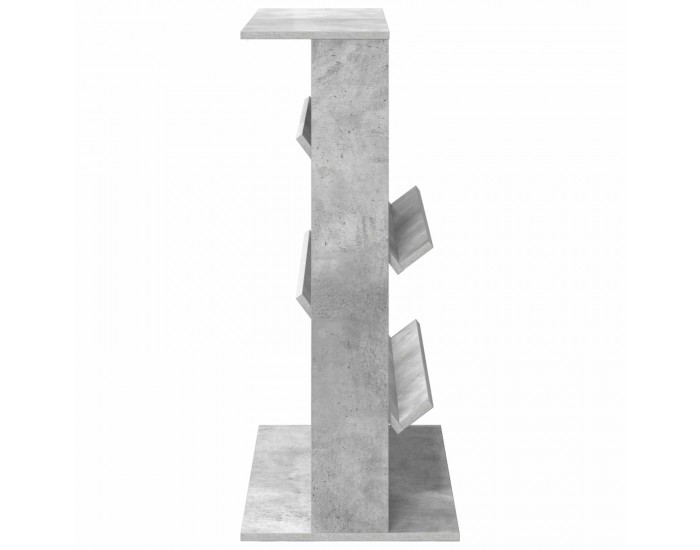 Sonata H Етажерка за списания с рафт Циментено сиво 70 x 41 x 96 см