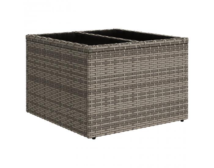 Sonata H 5 частен градински диван комплект с възглавници черен полиротан