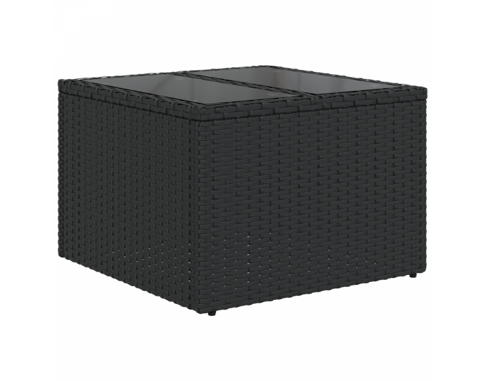 Комплект от 9 части градински дивани с възглавници кафяв полиратан