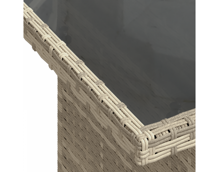 Комплект градински диван Sonata H с възглавници Светлосиво Полирата