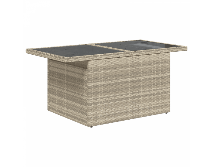 Комплект градински диван Sonata H с възглавници Светлосиво Полирата