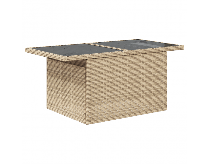 Sonata H 5 части градински диван комплект с възглавници бежов поли ратан