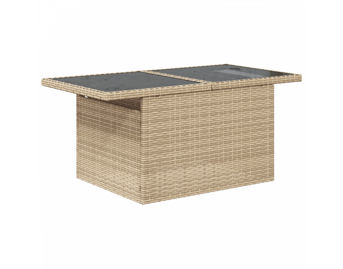 Sonata H комплект от 6 части градински диван с възглавници Бежов Полиратан