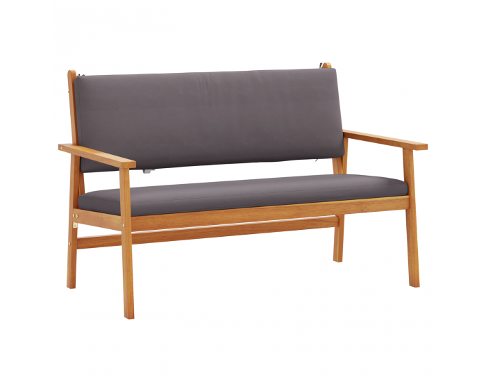 Sonata H 4-членен комплект градински диван с възглавници от масивна акациева дървесина