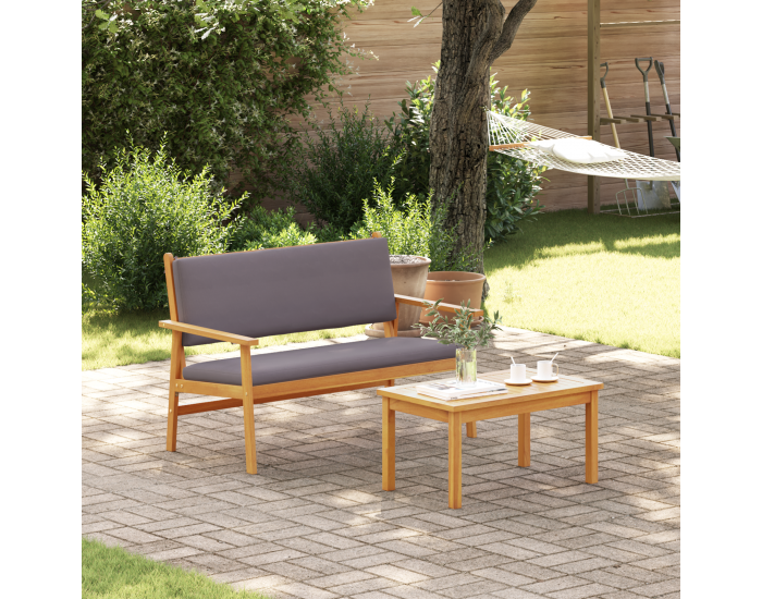 Sonata H 4-членен комплект градински диван с възглавници от масивна акациева дървесина