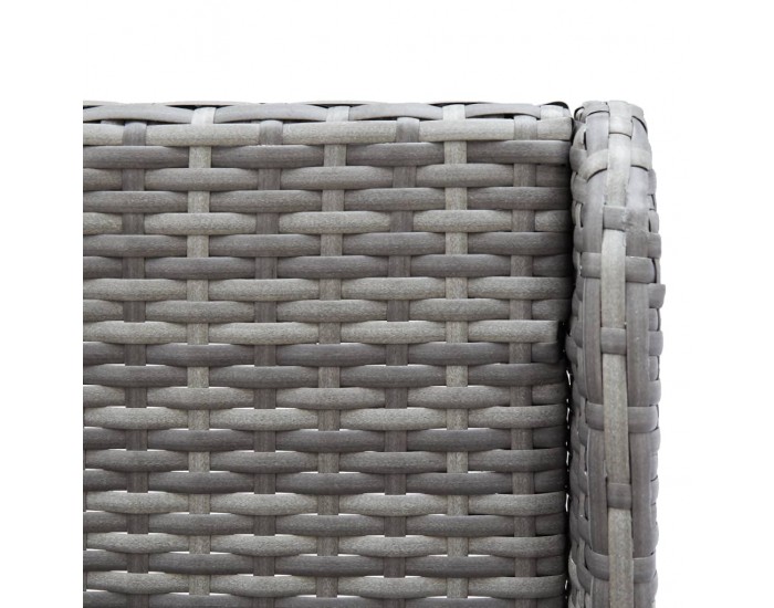 Sonata H 2 бр градински ъглови дивана, полиратан, сиви