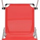 312459 Sonata H Folding Sun Loungers with Roof 2 pcs Aluminium&Textilene Red