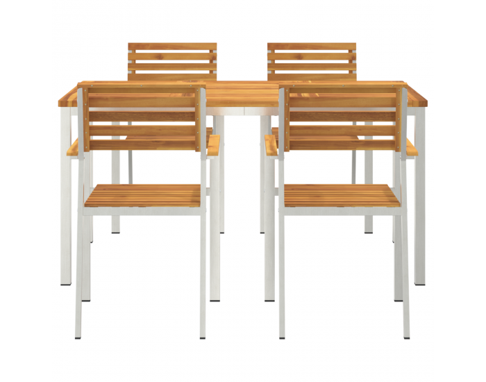5 части градински трапезен комплект Sonata H от масивна акациева дървесина