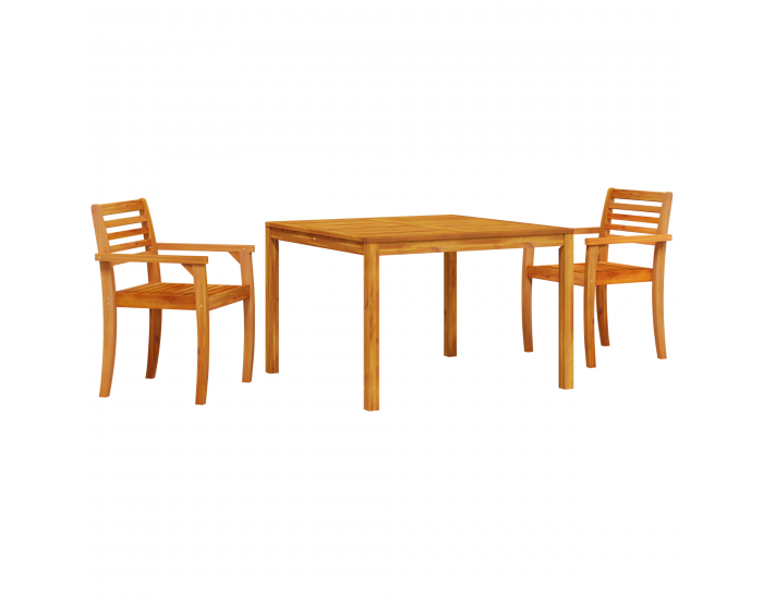 Sonata H 3 Частен Градински Трапезен Комплект от Масивно Акациево Дърво