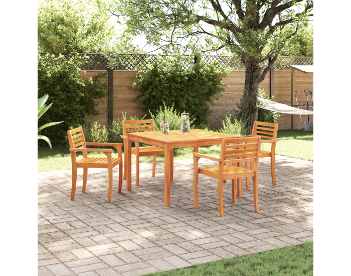 Sonata H 5 Часова Градинска Трапезария Комплект от Масивна Дървесина Акация