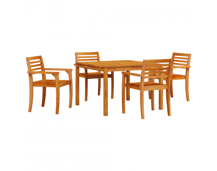 Sonata H 5 Часова Градинска Трапезария Комплект от Масивна Дървесина Акация