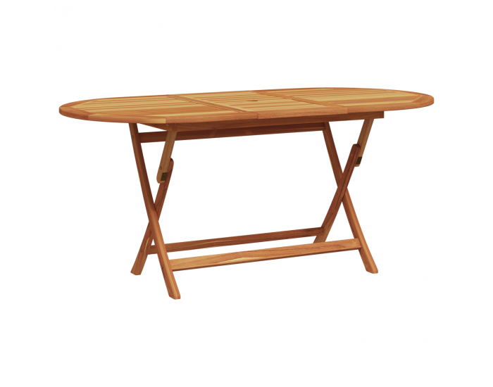 Sonata H 5-частен градински трапезен комплект в сиво с масивна акациева дървесина и полиратан