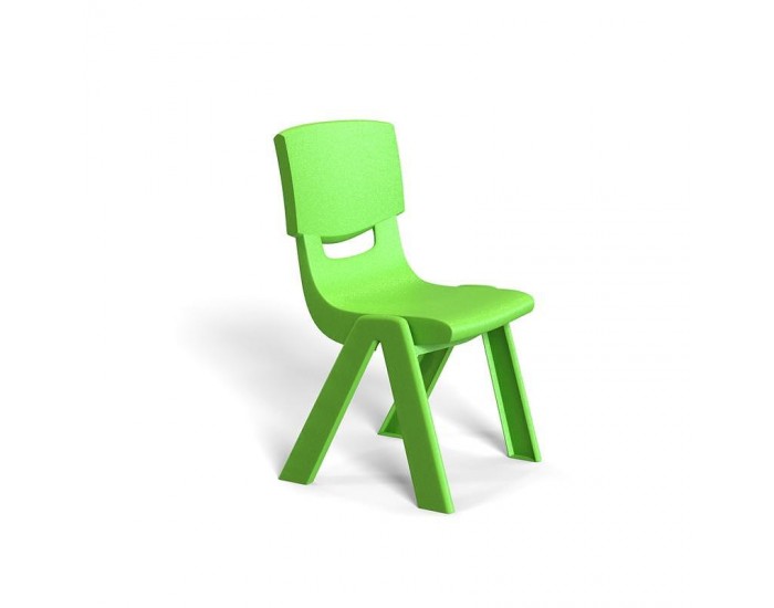 Детски стол RFG Chico, пластмасов, с облегалка, 41 х 35 х 62 cm, зелен
