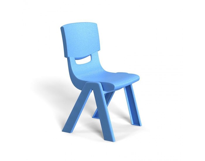 Детски стол RFG Chico, пластмасов, с облегалка, 41 х 35 х 62 cm, син
