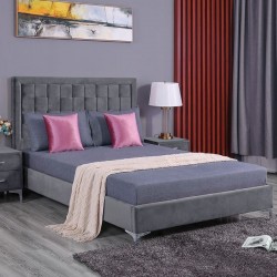 Спалня Мебели Богдан модел Montpelier - силвър - Тапицирани легла