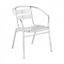 Алуминиев градински стол Мебели Богдан модел Silver - Градински столове