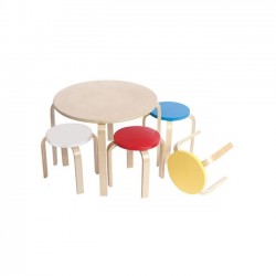 Сет детска маса с 4 стола Мебели Богдан Kids Fun - Детски бюра