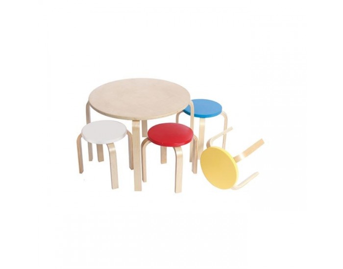 Сет детска маса с 4 стола Мебели Богдан Kids Fun
