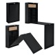 Сгъваема маса/шкаф с плот Черна, Сгъната 80 x 50 x 18,5 см,MDF -
