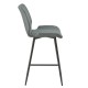 Комплект от 6 броя бар стола Planica 102,5x46,5x51 cm, Тъмносив, Текстил -