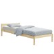 Легло с подматрачна решетка, Естествено дърво, 200x90 cm -