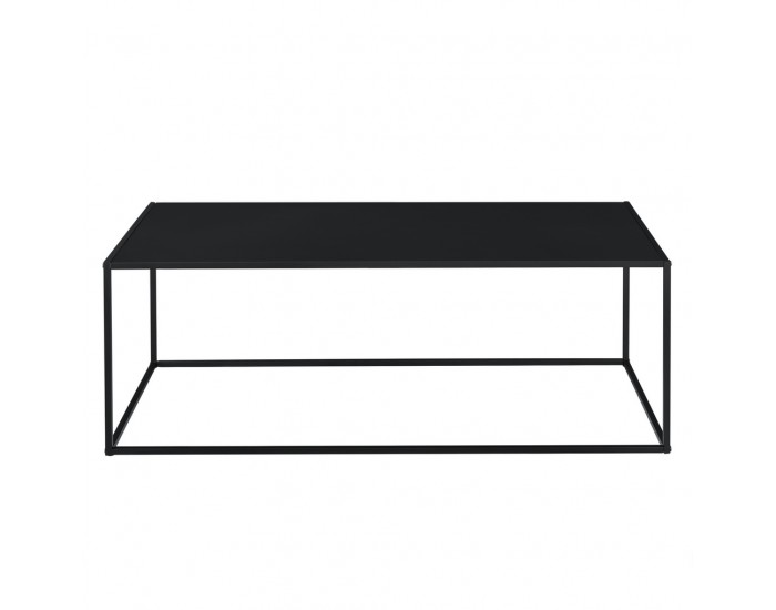 Конзолна маса 40cm x 110cm x 50cm, стабилна маса (годна и за стенен монтаж), Черна, матирано покритие -