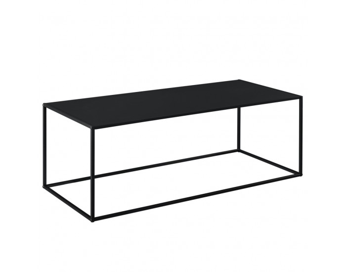 Конзолна маса 40cm x 110cm x 50cm, стабилна маса (годна и за стенен монтаж), Черна, матирано покритие -
