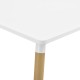 Стилна и елегантна маса за трапезария изработена в популярния Retro дизайн, правоъгълна, 80 x 80 x 74cm -