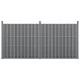 Ограда от WPC панели 185 cm x 376 cm Сива -