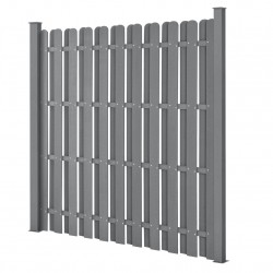 Ограда с колона, 185 x 193 cm, Сива - Sonata G