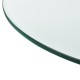 Стъклен плот за маса, камина , защитно стъкло,  Ø 600 x 8 mm -