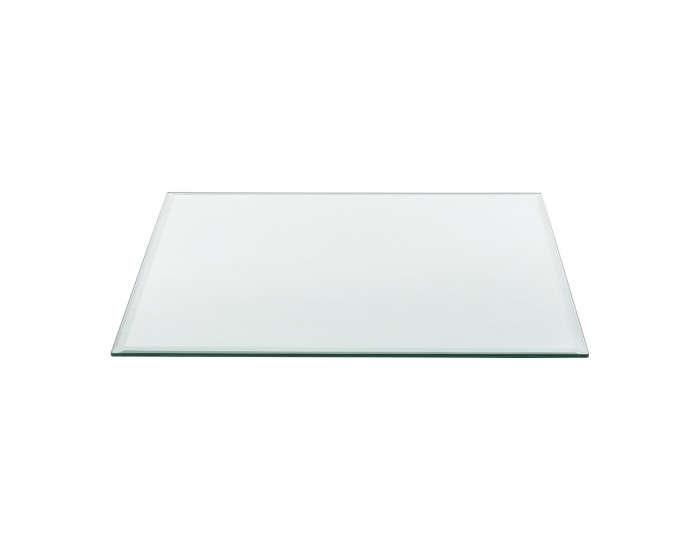 Стъклен плот за маса или камина, защитно стъкло, 700 x 700 mm -