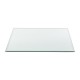 Стъклен плот за маса или камина, защитно стъкло, 700 x 700 mm -