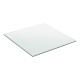 Стъклен плот за маса или камина, защитно стъкло, 800 x 800 mm -