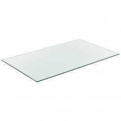 Стъклен плот за маса или камина, защитно стъкло, 1200 x 650 mm - Sonata G