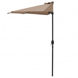 Чадър за слънце  , полукръг, за стена 300 x 150 x 30 cm, Бежов - Сенници и Чадъри