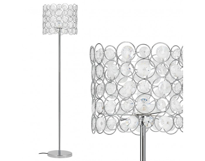 Елегантна интериорна лампа със стойка CrystalTree 1 x E27 - 60W, Хром -