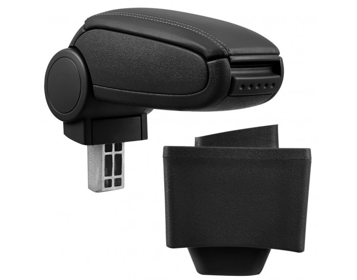 Подлакътник  AUDI A3 8L  с контейнер за съхранение еко кожа - черен -