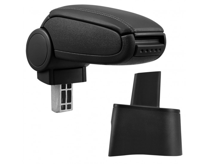 Подлакътник Seat Ibiza 6L  с контейнер за съхранение, Еко кожа/Черен -