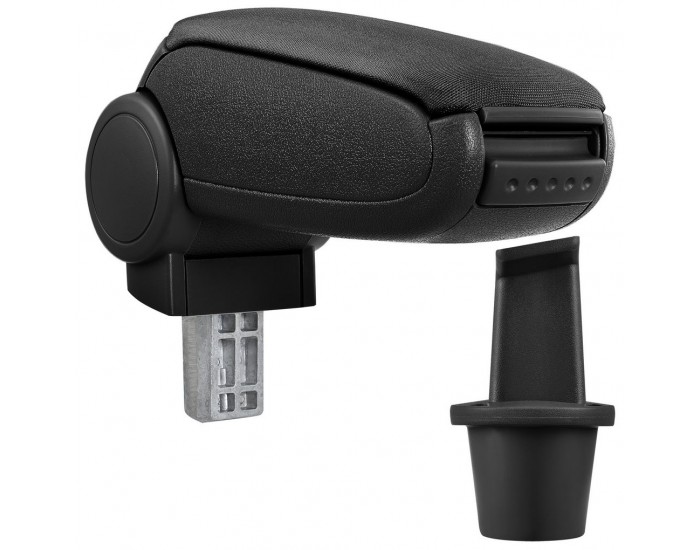 Подлакътник Dacia Duster  с контейнер за съхранение, Текстил, Черен -