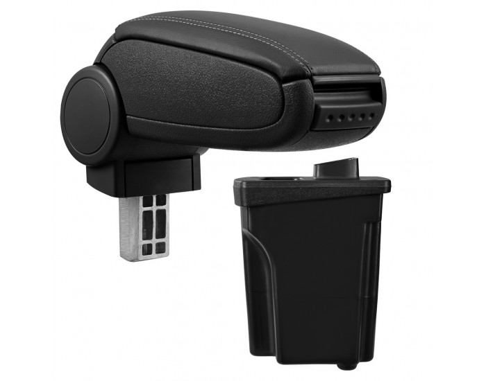 Подлакътник Hyundai I30 GD  с контейнер за съхранение, Черен/Кожа -