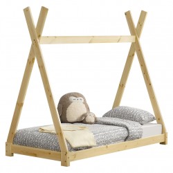 Детско креватче 160x80cm, Натурален бор - Детски легла