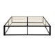 Метално легло  с матрак и подматрачна рамка, Черно, 140x200 cm -