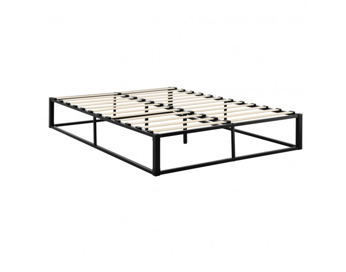 Легло с метална рамка 180x200 cm, Черно -