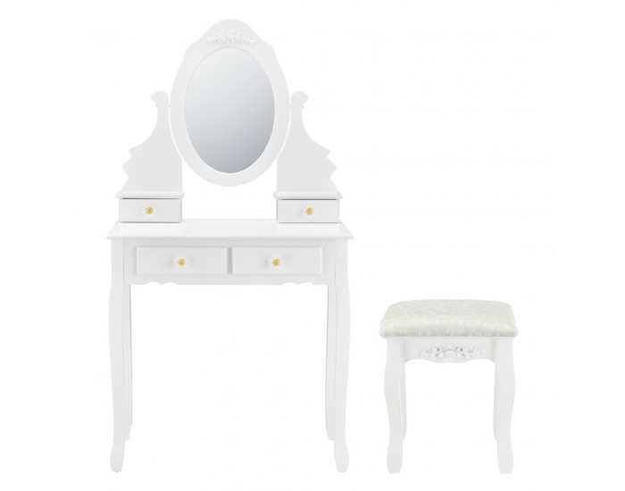 Комплект тоалетна масичка с огледало и стол 141 x 75 40 cm -