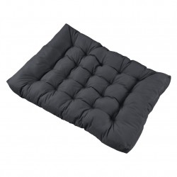 Възглавница седалка за мебели от палети, 120 x 80 x 12 cm Тъмносив, Водонепромокаем материал - Модулни дивани