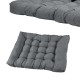 Възглавница седалка за мебели от палети, 120 x 80 x 12 cm Сив, Водонепромокаем материал -