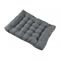 Възглавница седалка за мебели от палети, 120 x 80 x 12 cm Сив, Водонепромокаем материал - Модулни дивани