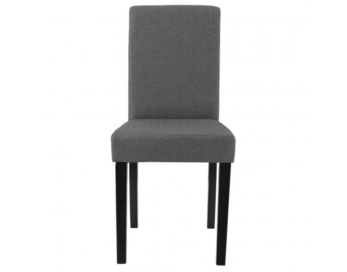 Тапициран стол San Marino комплект от 6 броя 90 x 42 x 48 cm Тъмносив -